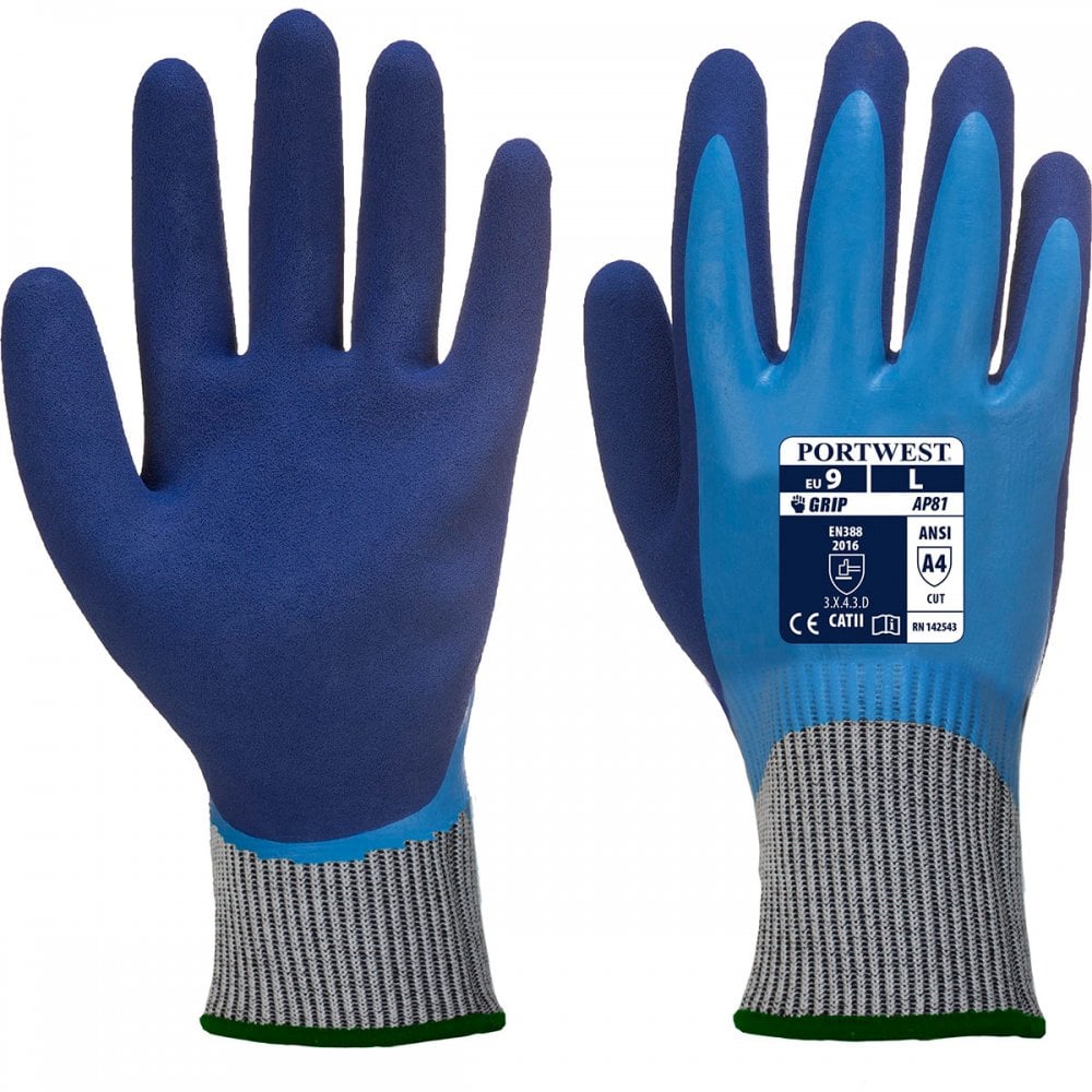 AP81 Liquid Pro HR Cut Glove Blue M *One Size Only - Outlet Store*