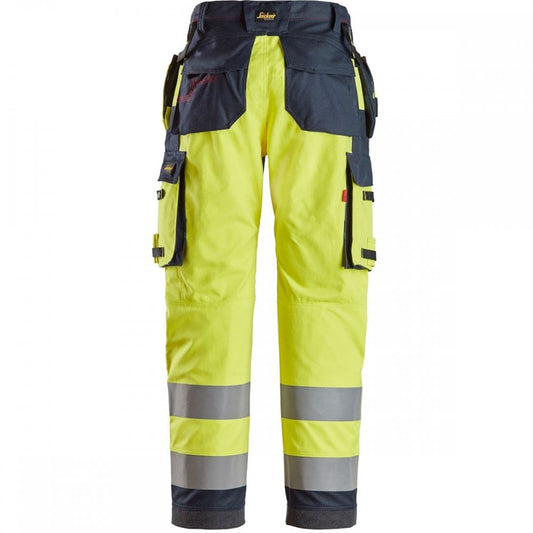 6261 ProtecWork Work Trousers Holster Pockets Equal Leg Pockets High-Vis Class 2