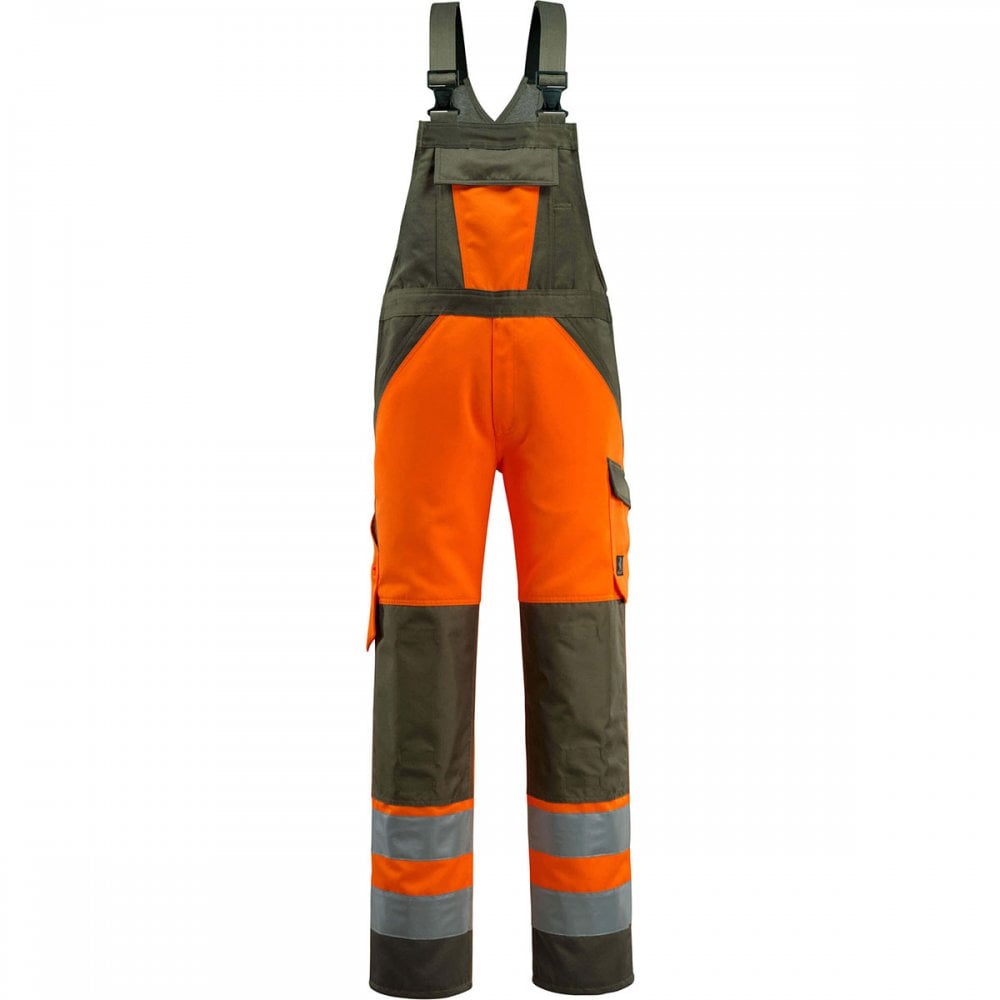 15969 Gosford Safe Light Bib & Brace With Kneepad Pockets