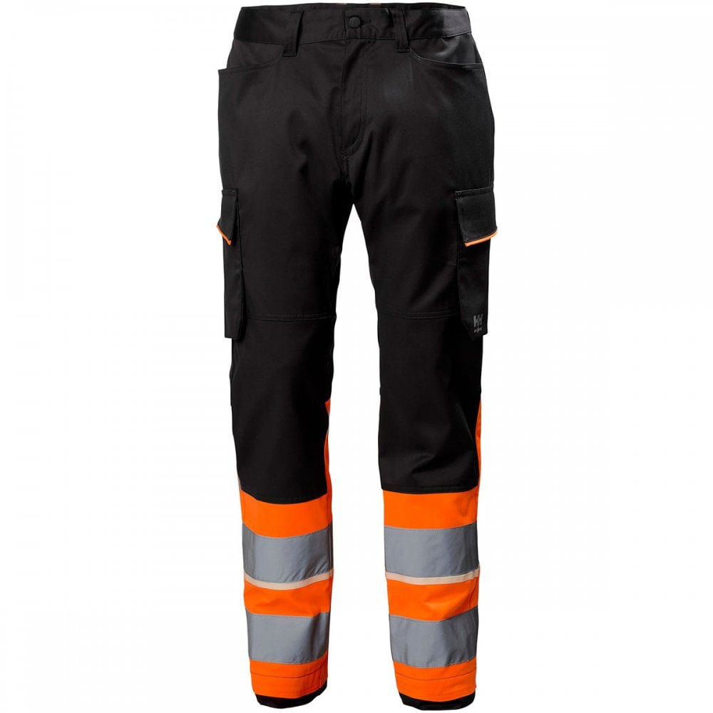 77515 UC-ME Cargo Trousers Class 1 Hi Vis Orange/Ebony 32" 33" *One Size Only - Outlet Store*