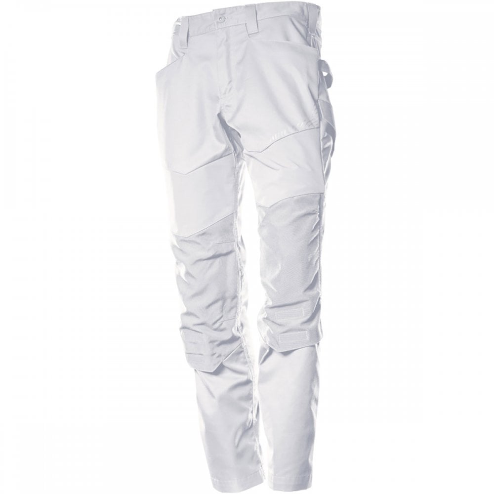 22479 Customized Trousers with kneepad pockets White 30" 32.5" *One Size Only - Outlet Store*