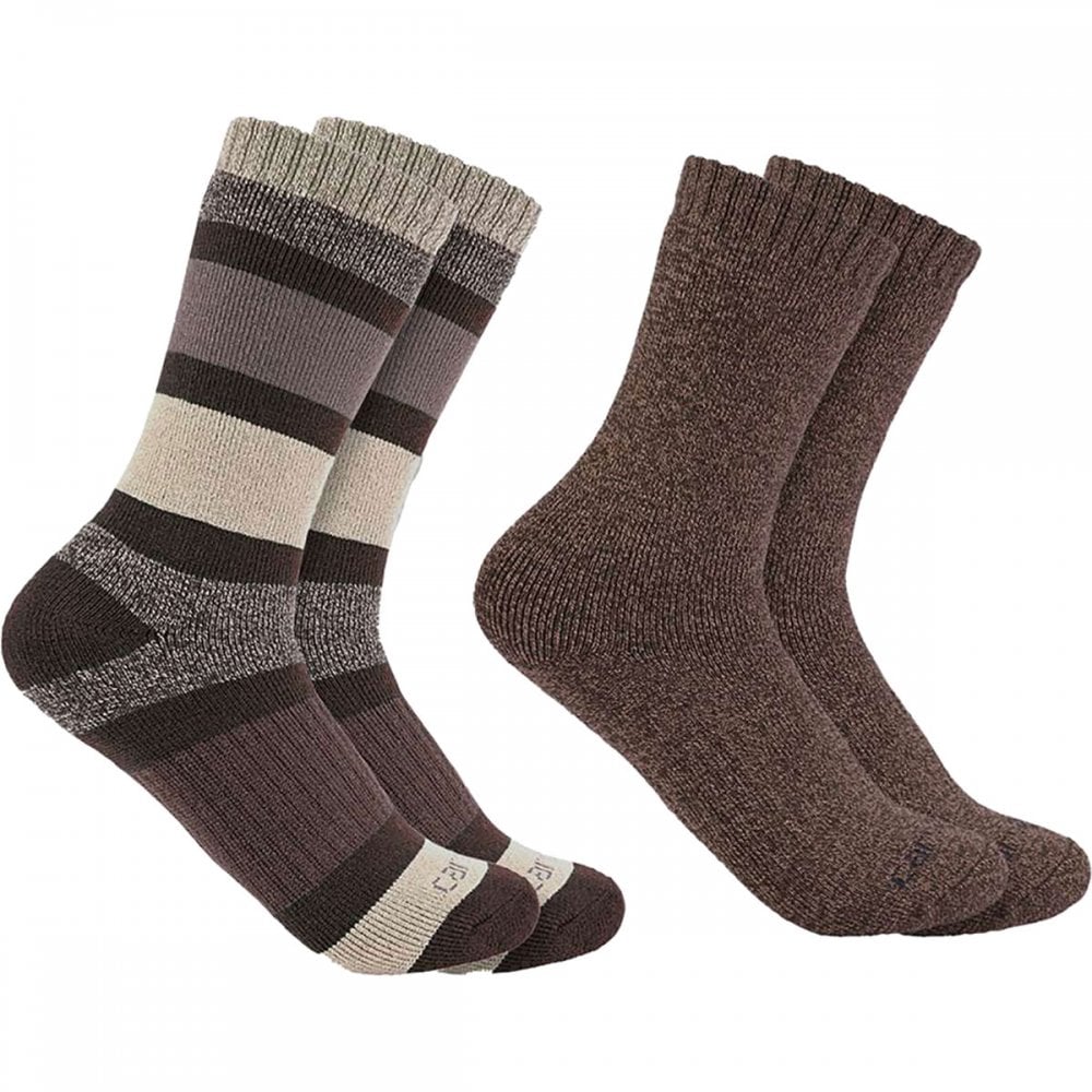 SC3152-W Womens Heavyweight Crew Sock 2 Pack