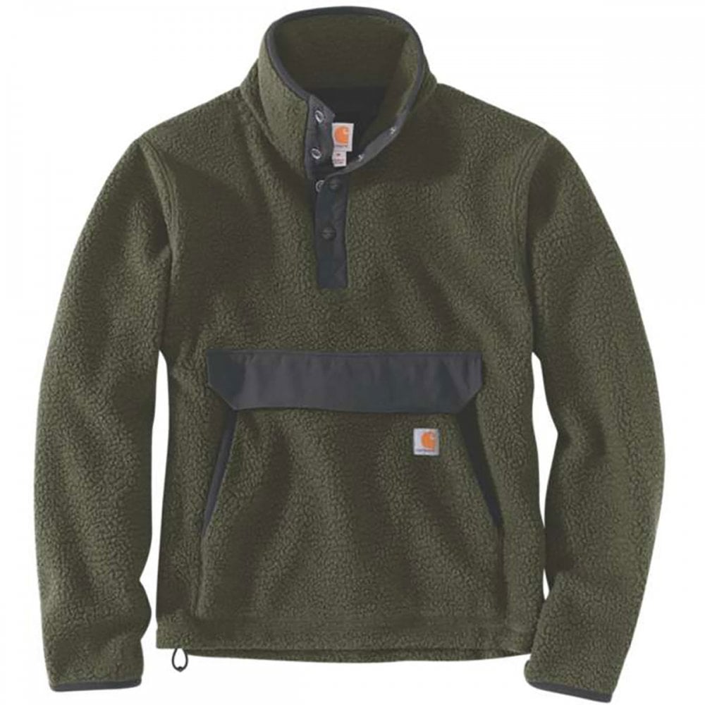 104991 Relaxed Fit Fleece Pullover Basil Heather 2XL *One Size Only - Outlet Store*