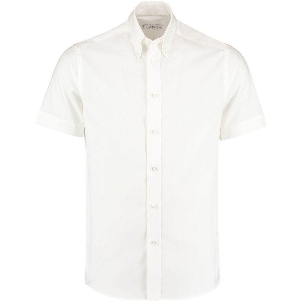 KK187 Men's Short Sleeve Tailored Fit Premium Oxford Shirt