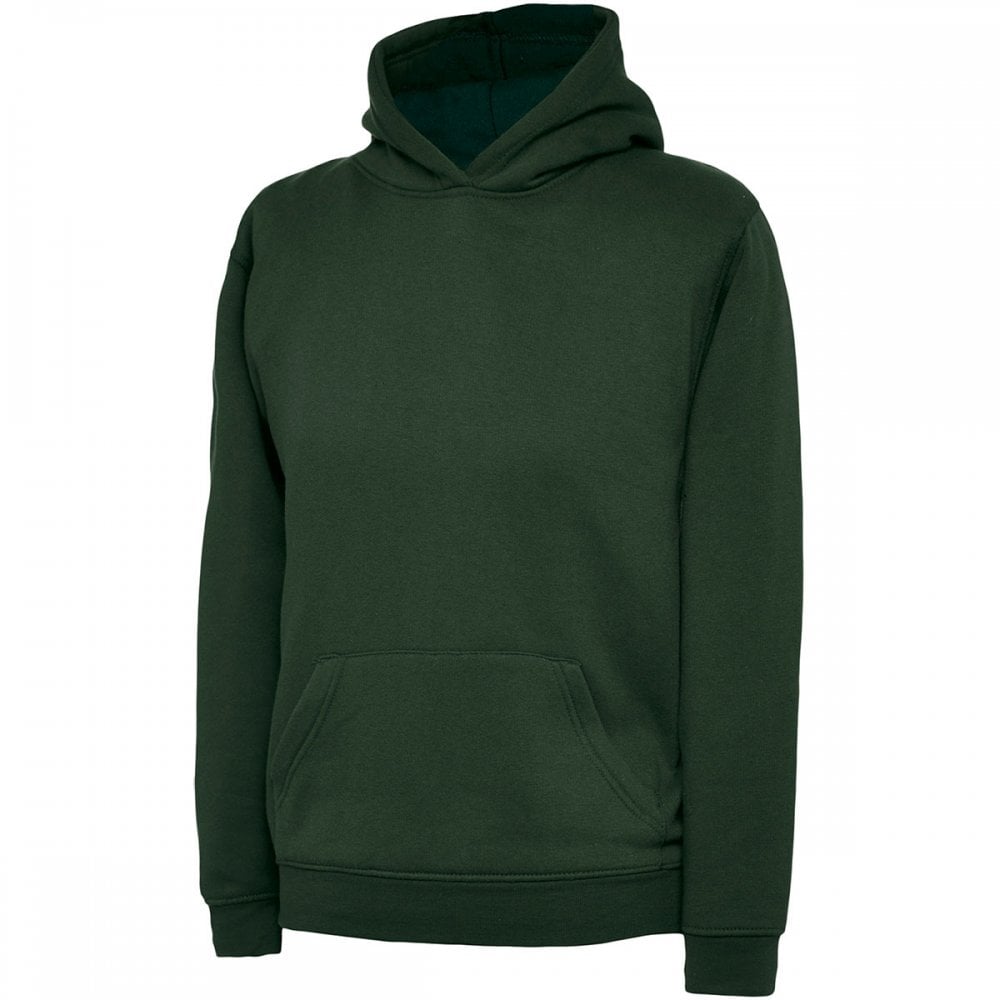 UX8 The UX Childrens Hooded Sweatshirt Bottle Green 11/13 YRS *One Size Only - Outlet Store*