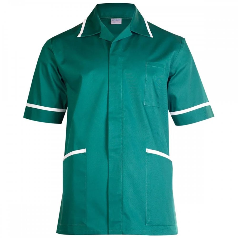 UC924 Mens Heavyweight Tunic Bottle Green XS *One Size Only - Outlet Store*