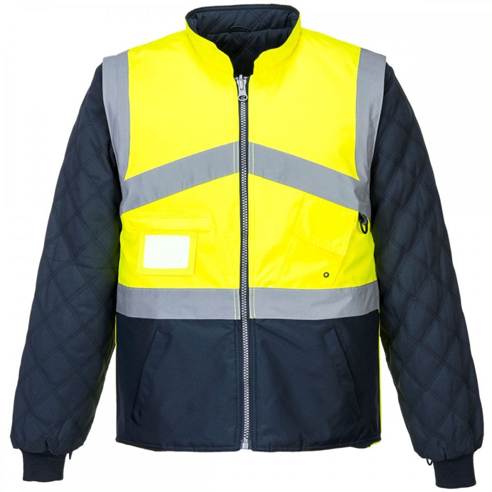 Hi Visibility 2-Tone Jacket Yellow/Navy XL *One Size Only - Outlet Store*