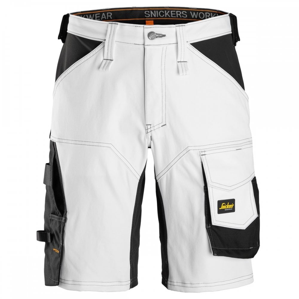6153 AllroundWork Stretch Loose Fit Work Shorts White/Black 47" *One Size Only - Outlet Store*
