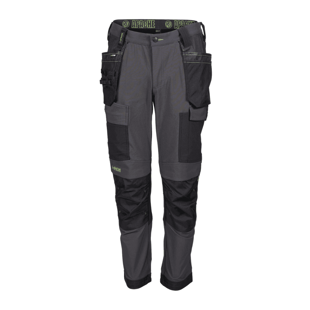 Apache Calgary 4 way Stretch Trouser Grey/Black 29" 28" *One Size Only - Outlet Store*