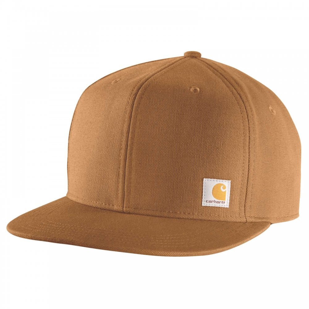 106665 Firm Duck Flat Brim Cap