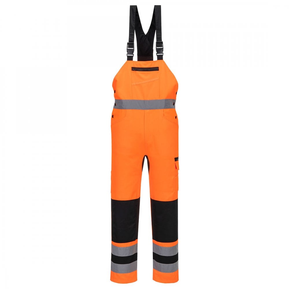 CD852 WX2 Eco Hi-Vis Bib & Brace Orange/Black 4XL *One Size Only - Outlet Store*