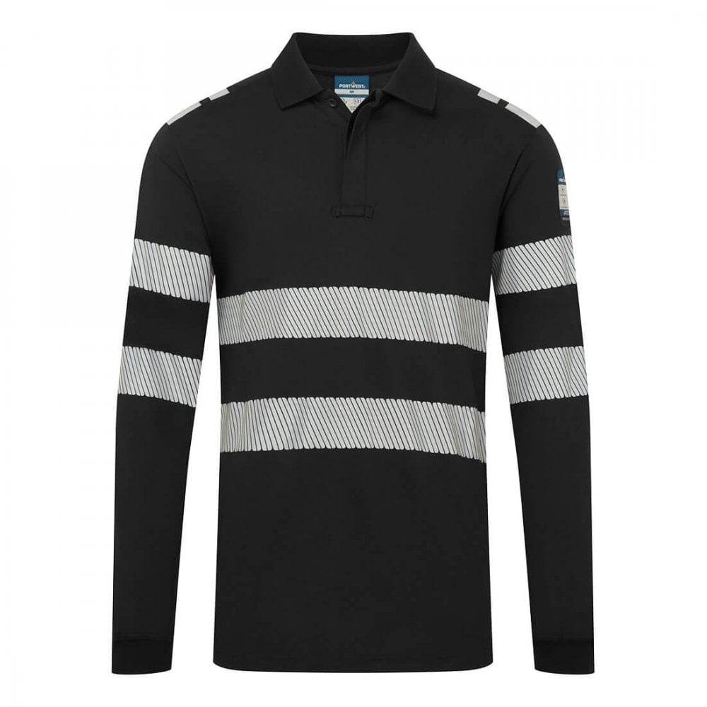 FR733 PW3 Modaflame Knit FR Long Sleeve Polo Shirt
