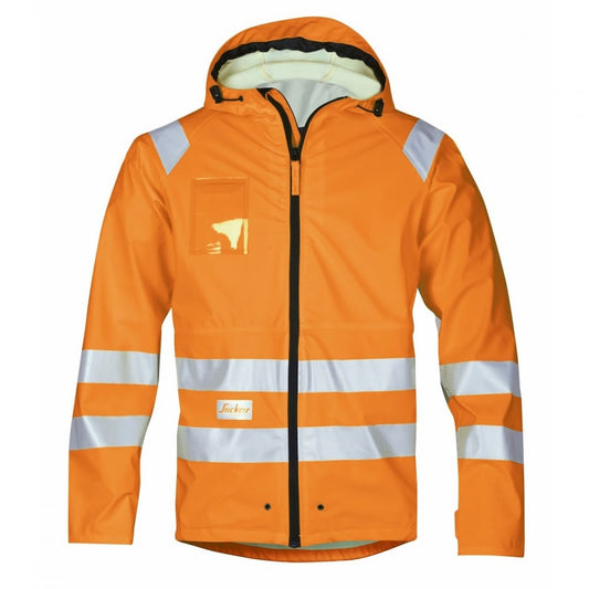 8233 High-Vis PU Rain Jacket, Class 3
