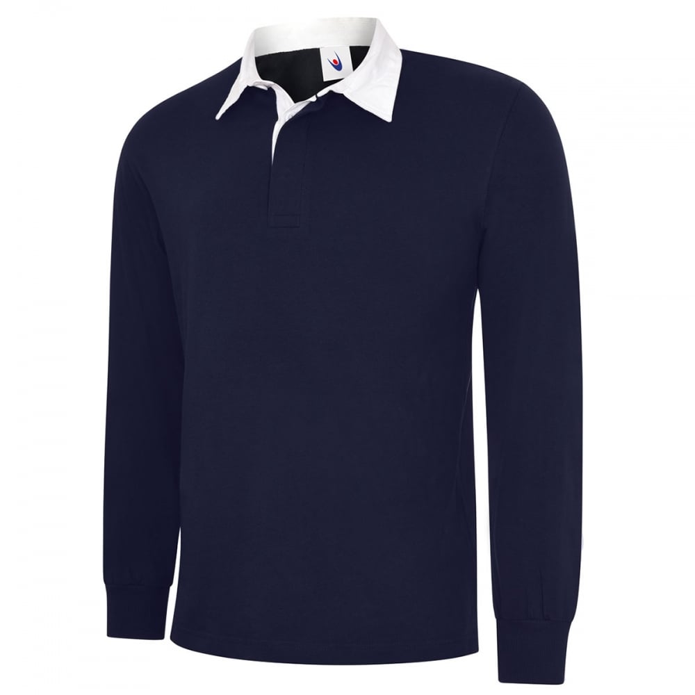 UC402 Classic Rugby Shirt Navy XS *One Size Only - Outlet Store*