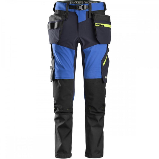 6940 FlexiWork Soft Shell Stretch Trousers+ Holster Pockets True Blue 32" 41" *One Size Only - Outlet Store*