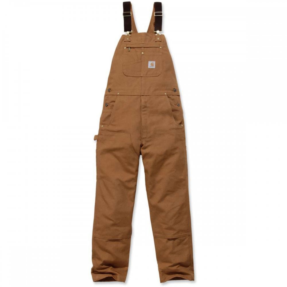 102776 Heavyweight Duck Bib Overall - Relaxed Fit Carhartt Brown 32" 50" *One Size Only - Outlet Store*
