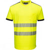 PW3 T181 Hi-Vis T-Shirt Short Sleeve Yellow/Black