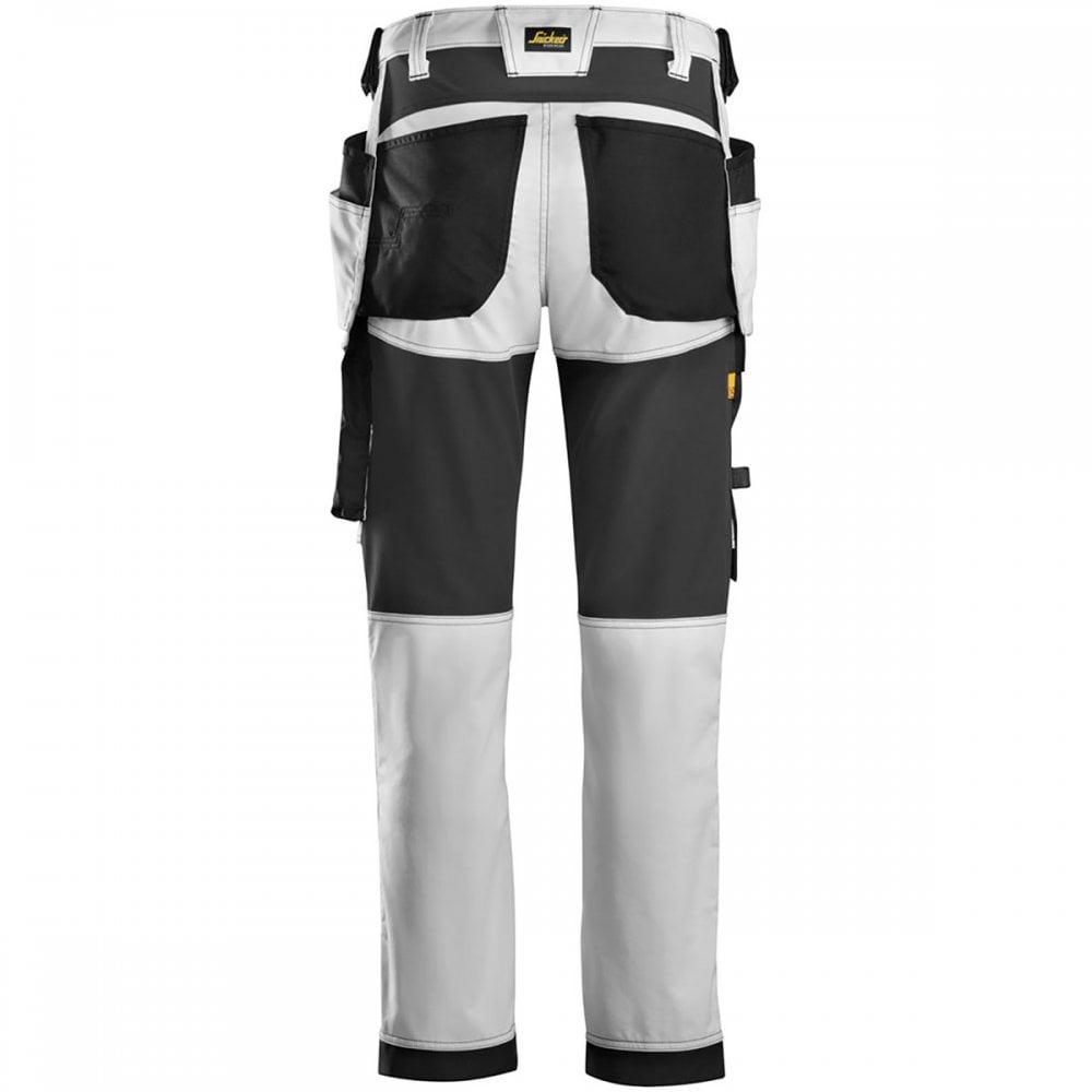 6241 AllroundWork Slim Fit Trousers Holster Pockets White