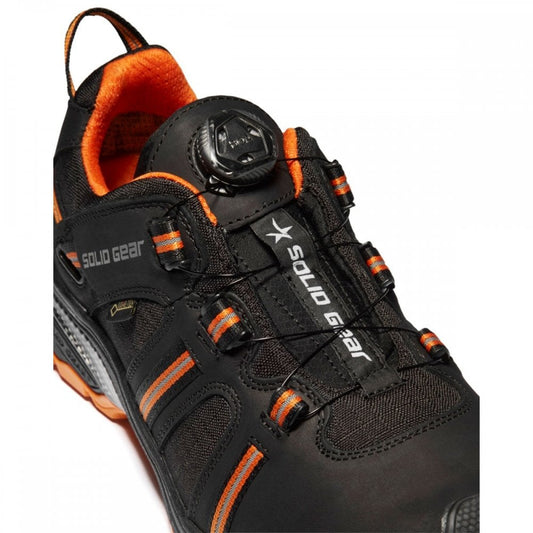 Solid Gear GORE-TEX® SG80006 Hydra GTX S3 Safety Shoes With BOA® Lace Fit System UK8 - EU42 Black/Orange *One Size Only - Outlet Store*