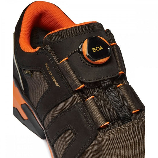 Solid Gear GORE-TEX® SG81003 Tigres GTX AG S3 Low Safety Trainers With Boa® Lace Fit System UK10.5 - EU45 Black/Orange *One Size Only - Outlet Store*