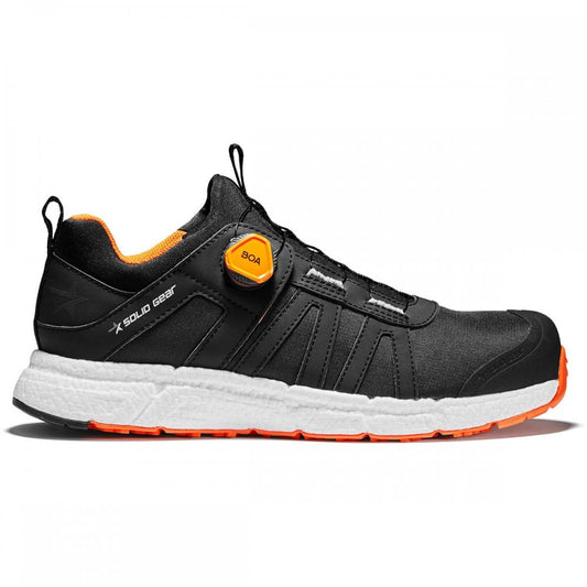 Solid Gear SG76009 Revolution 2 S3 Safety Trainers With BOA® Lace Fit System UK9 - EU43 - US10 Black/Orange *One Size Only - Outlet Store*