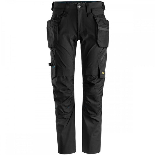 6208 LiteWork Trousers+ 4 Way Stretch Detachable Holster Pockets Black - Slim Fit Black 32" 30" *One Size Only - Outlet Store*