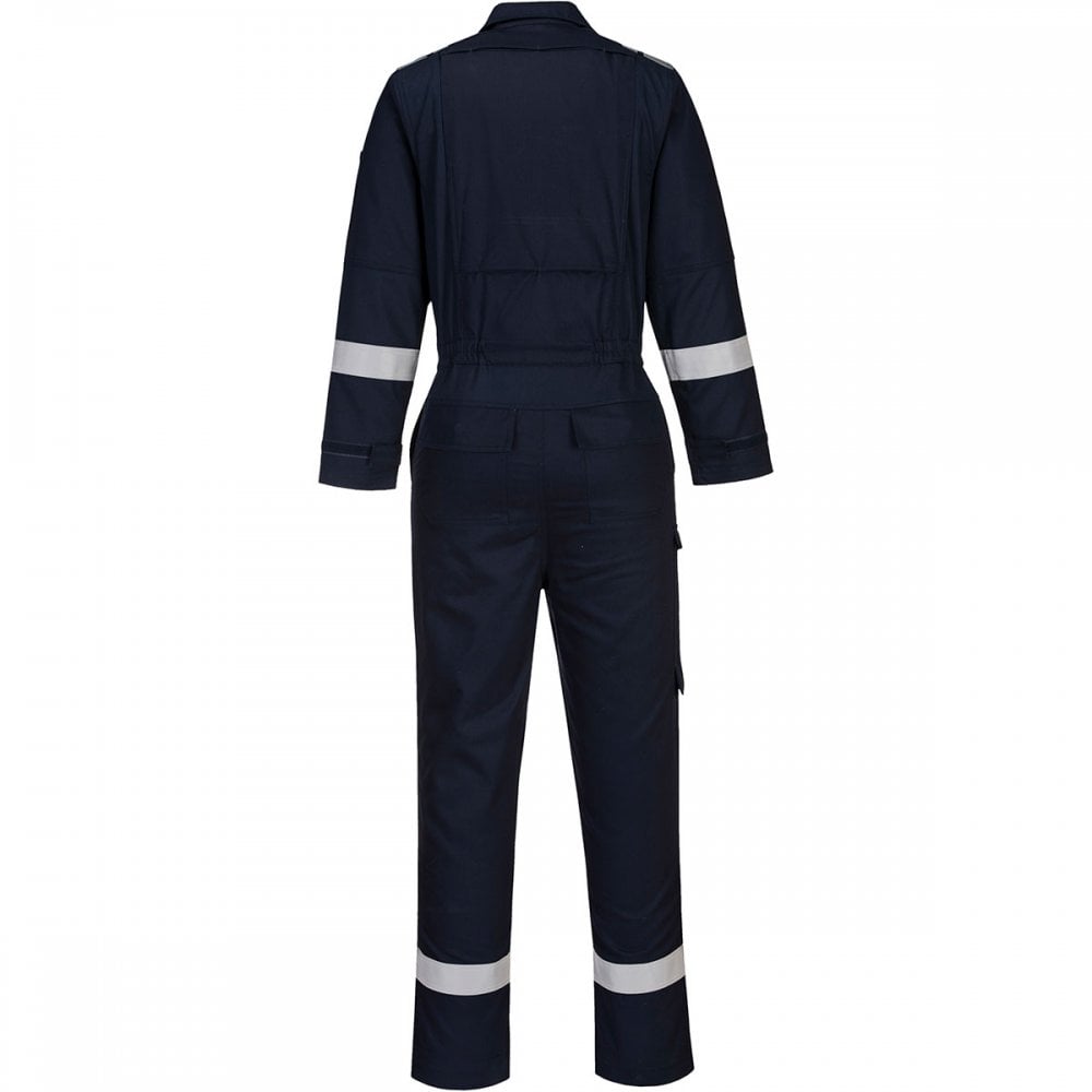 FR502 Bizflame Plus Lightweight Stretch Panelled Coverall Navy 31" M *One Size Only - Outlet Store*