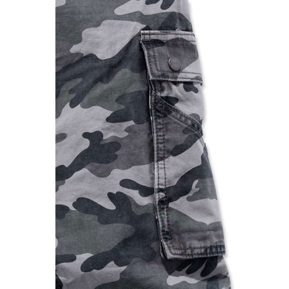 100279 Rugged Cargo Summer Camo Shorts - Snug fitted style