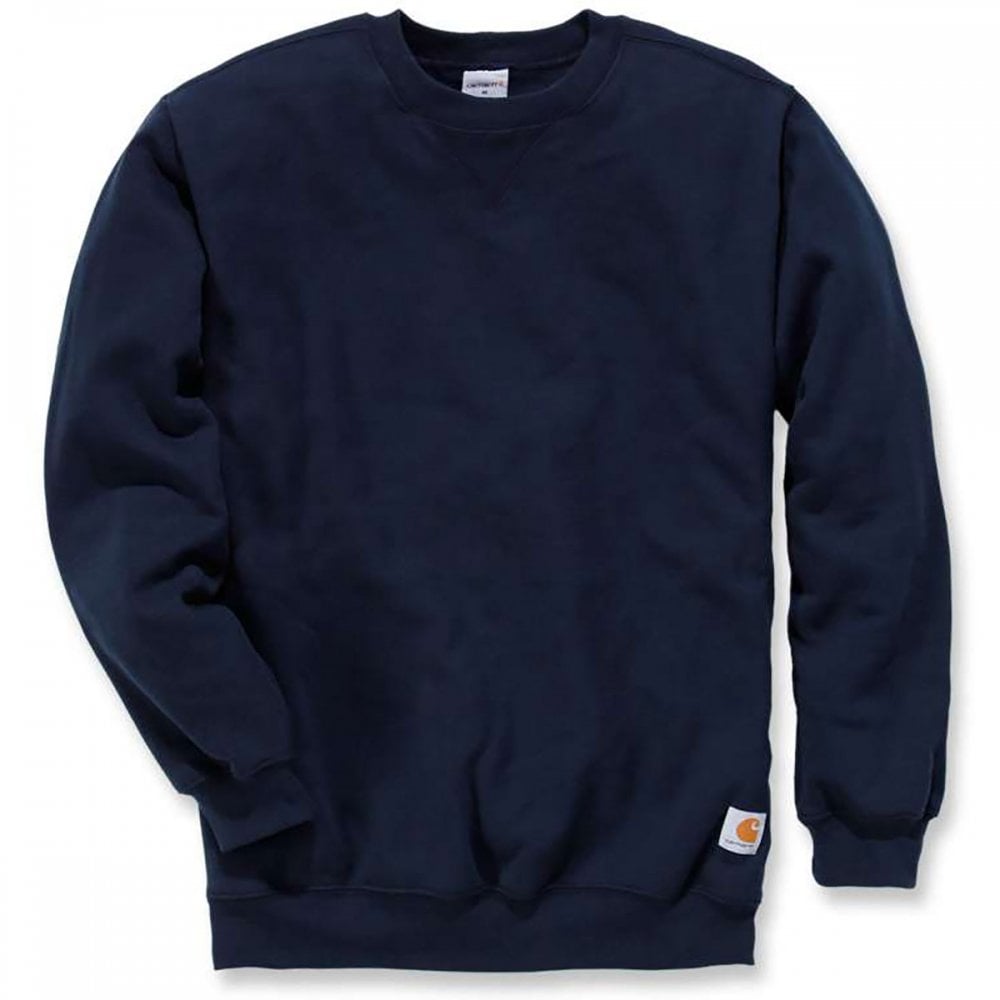 K124 Loose Fit Midweight Crewneck Sweatshirt New Navy XS *One Size Only - Outlet Store*