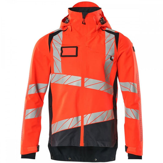 19301 Accelerate Safe Outer Shell Jacket Hi-Vis Red/Dark Navy L *One Size Only - Outlet Store*