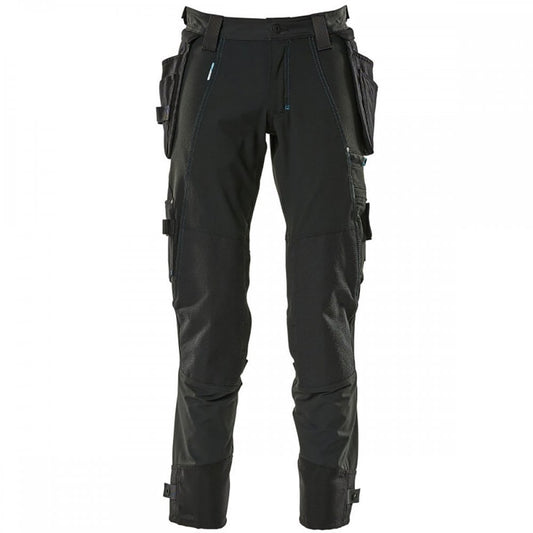17031 Advanced Removable Holster Pocket Trousers with STRETCH Black 35" 42.5" *One Size Only - Outlet Store*