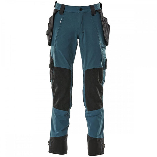 17031 Advanced Removable Holster Pocket Trousers with STRETCH Dark Petroleum 30" 35.5" *One Size Only - Outlet Store*