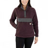 104922 Womens Relaxed Fit Fleece Pullover Blackberry Heather L *One Size Only - Outlet Store*