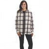 105576 Womens Heavyweight Twill Long Sleeve Plaid Shirt