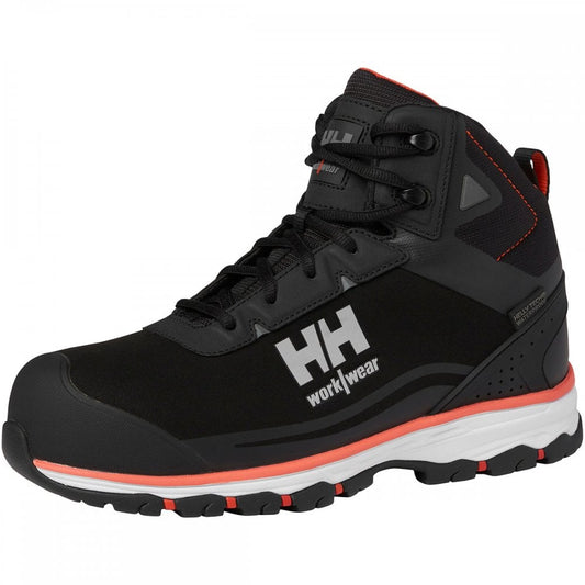 78392 Chelsea Evo 2 Mid S3 Helly Tech® Boots UK2 - EU35 - US3.5 Black/Orange *One Size Only - Outlet Store*