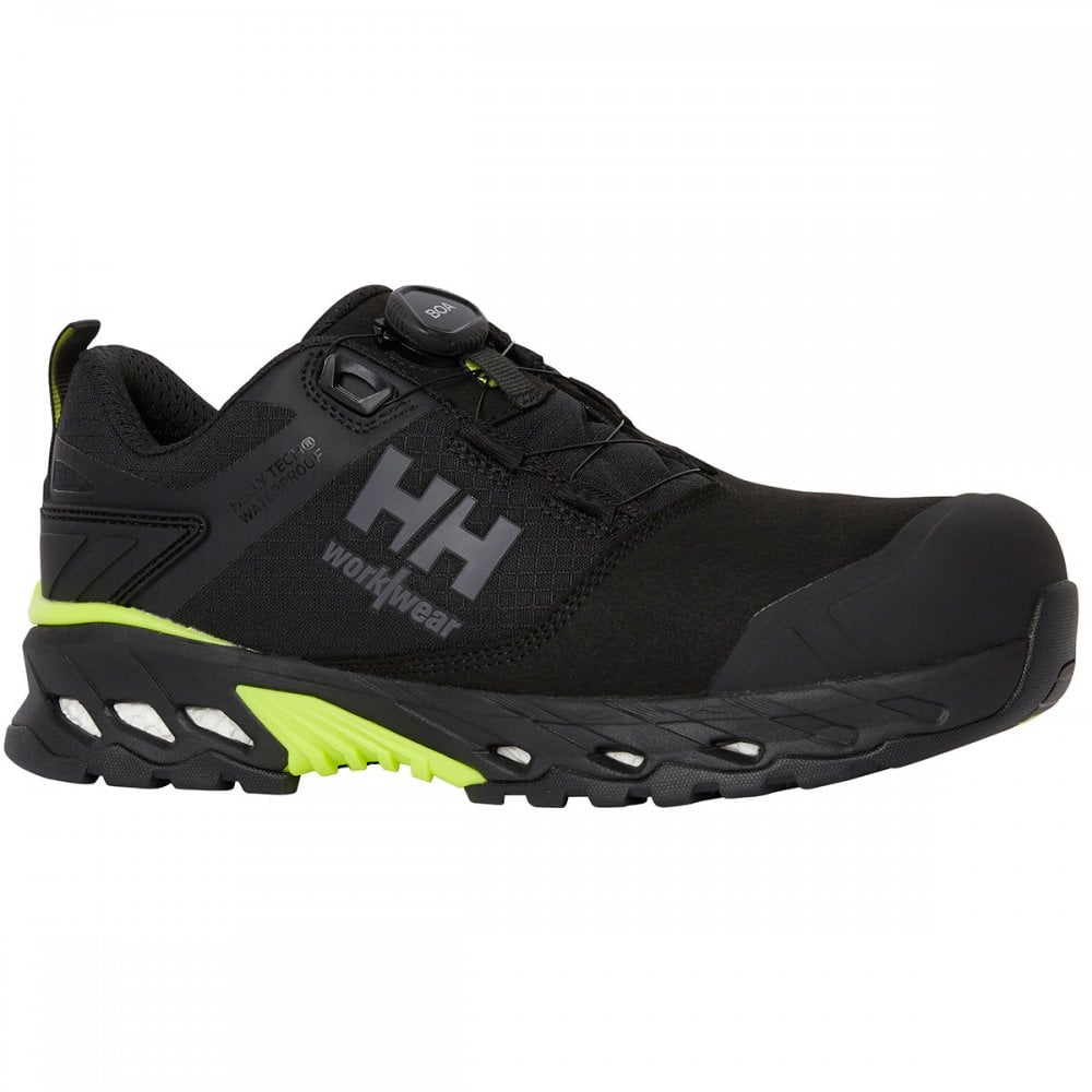 78340 Magni Evolution Low Boa S7L Helly Tech® UK10.5 - EU45 - US11.5 Black/Dark Lime *One Size Only - Outlet Store*