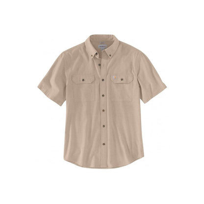 104369 Loose Chambray Short Sleeve Shirt
