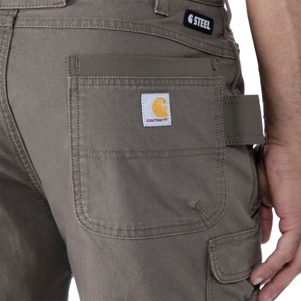 105072 Steel Rugged Flex Relaxed Fit Ripstop Double Front Cargo Work Pant