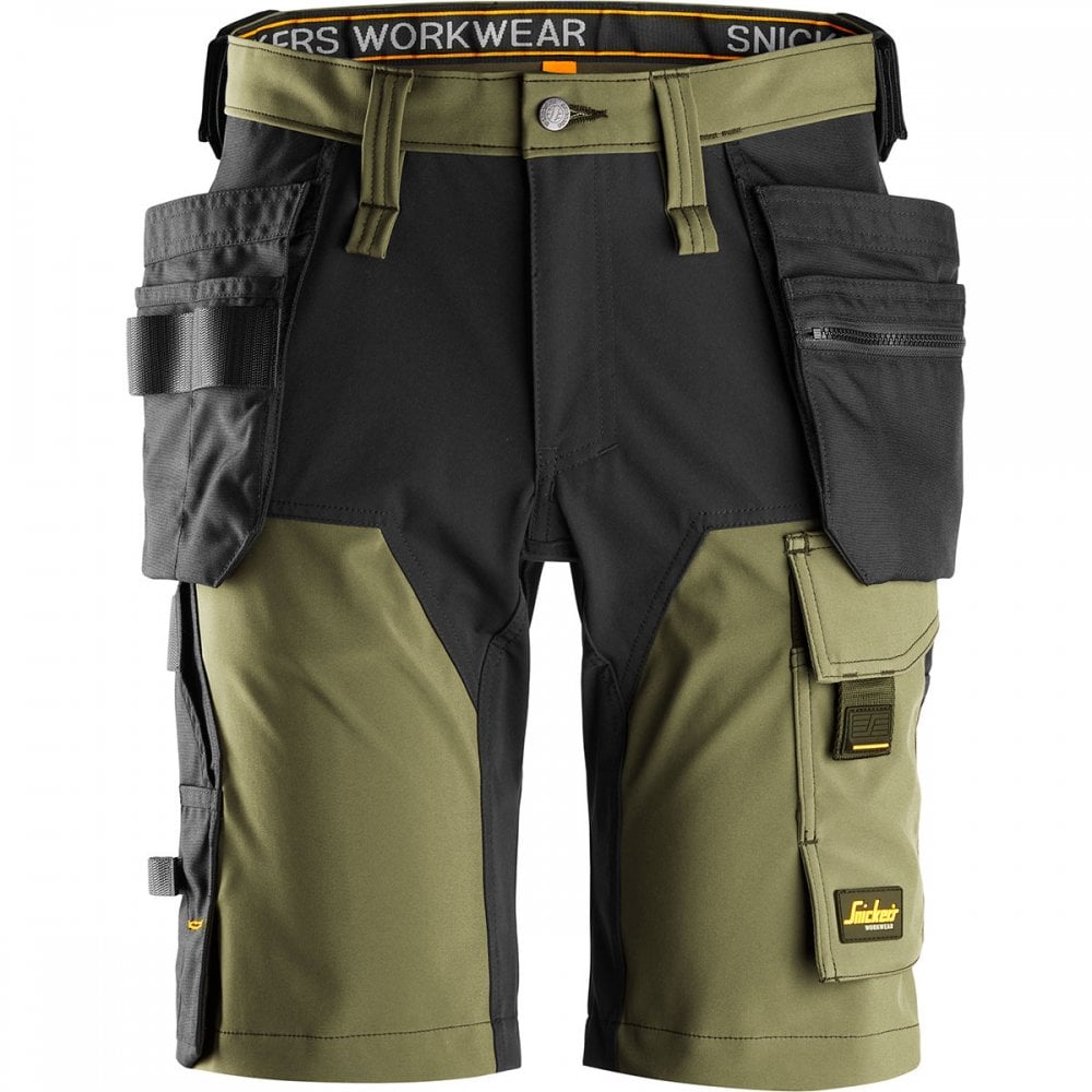 6175 AllroundWork 4-way STRETCH Short Holster Pockets Black 30" *One Size Only - Outlet Store*