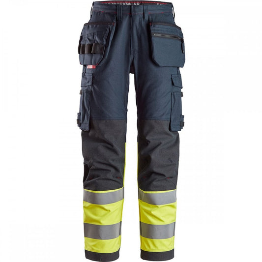 6263 ProtecWork Work Trousers Holster Pockets High-Vis Class 1 Navy/High Visibility Yellow 30" 31" *One Size Only - Outlet Store*