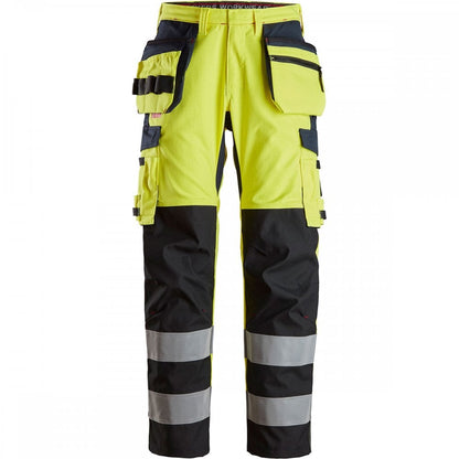 6264 ProtecWork Trousers Reinforced Shin Holster Pockets High-Vis Class 2