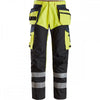 6265 ProtecWork Trousers Reinforced front of leg Holster Pockets High-Vis Class 1