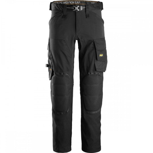 6593 AllroundWork Stretch Trousers Capsulized Kneepads Black 32" 35" *One Size Only - Outlet Store*