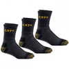 Premium Work Sock 3 Pair Pack Grey/Black