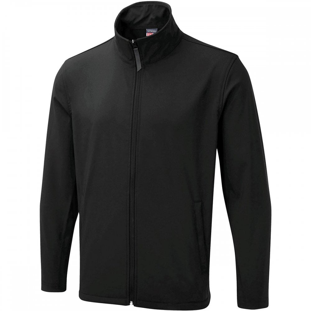 UX10 The UX Printable Soft Shell Jacket Black M *One Size Only - Outlet Store*