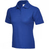 UC115 Ladies Active Cotton Poloshirt Royal M *One Size Only - Outlet Store*