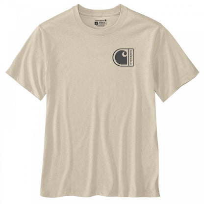 107048 Relaxed Fit Lightweight Short-Sleeve C Graphic T-Shirt