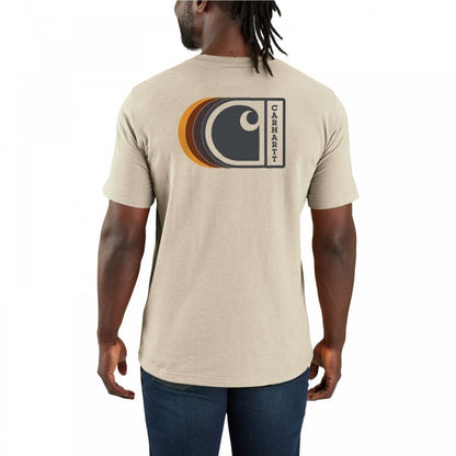 107048 Relaxed Fit Lightweight Short-Sleeve C Graphic T-Shirt