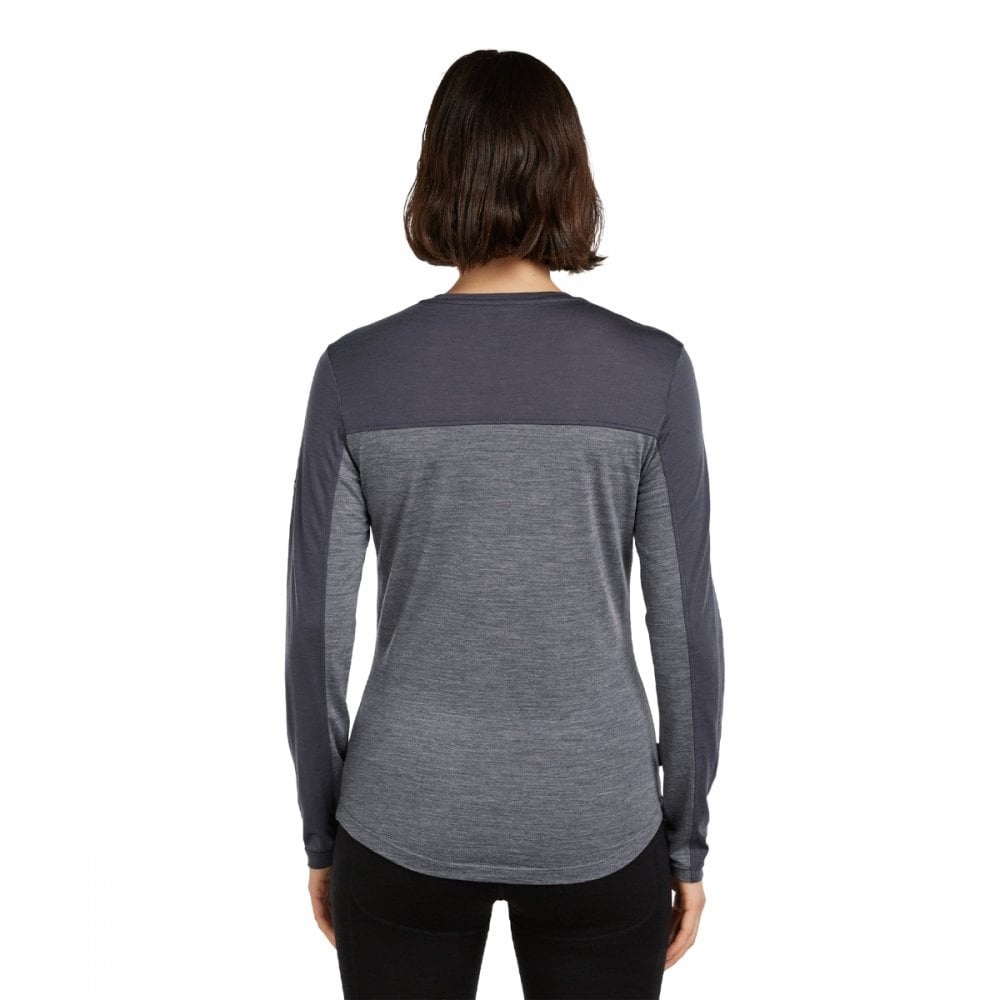 Womens Merino Blend 125 Cool-Lite™ Sphere Long Sleeve T-Shirt Colour Block