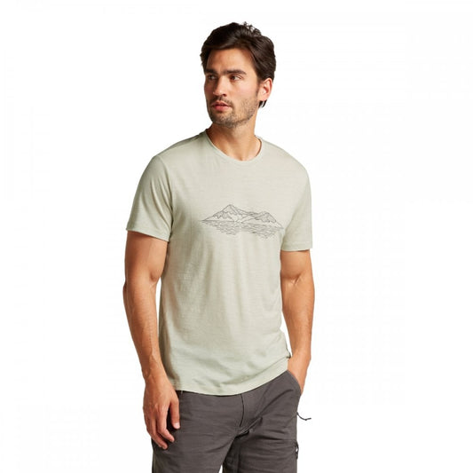 Mens Merino 150 Tech Lite Short Sleeve T-Shirt Pukaki Reflected